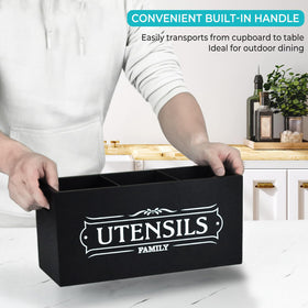 Magic Sewing Machine Utensil Holder close-up wood highlights durable farmhouse craftsmanship.