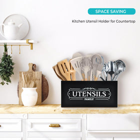 Magic Sewing Machine Utensil Holder on counter with decor shows decorative storage possibilities.