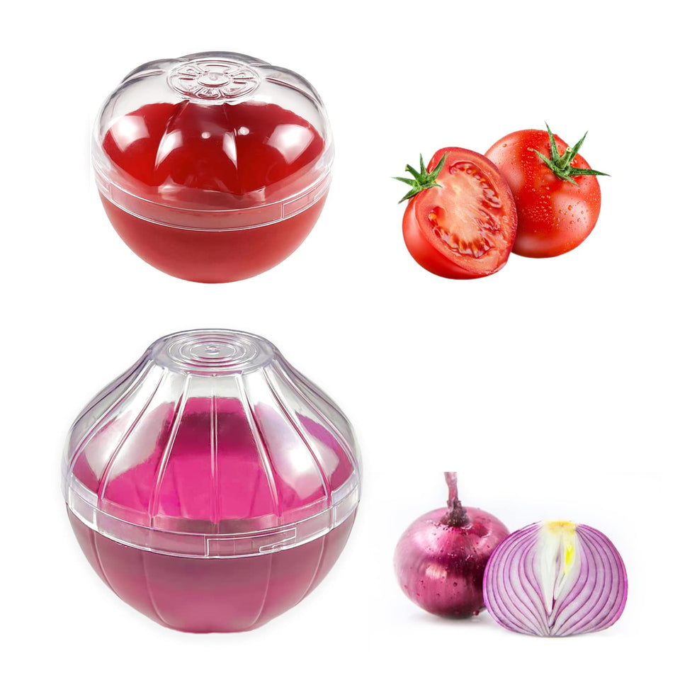 Magicaleast fruit and vegetable savers set front view helps keep produce organized.
