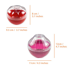 Magicaleast onion storage box side dimensions highlight compact space-saving design.