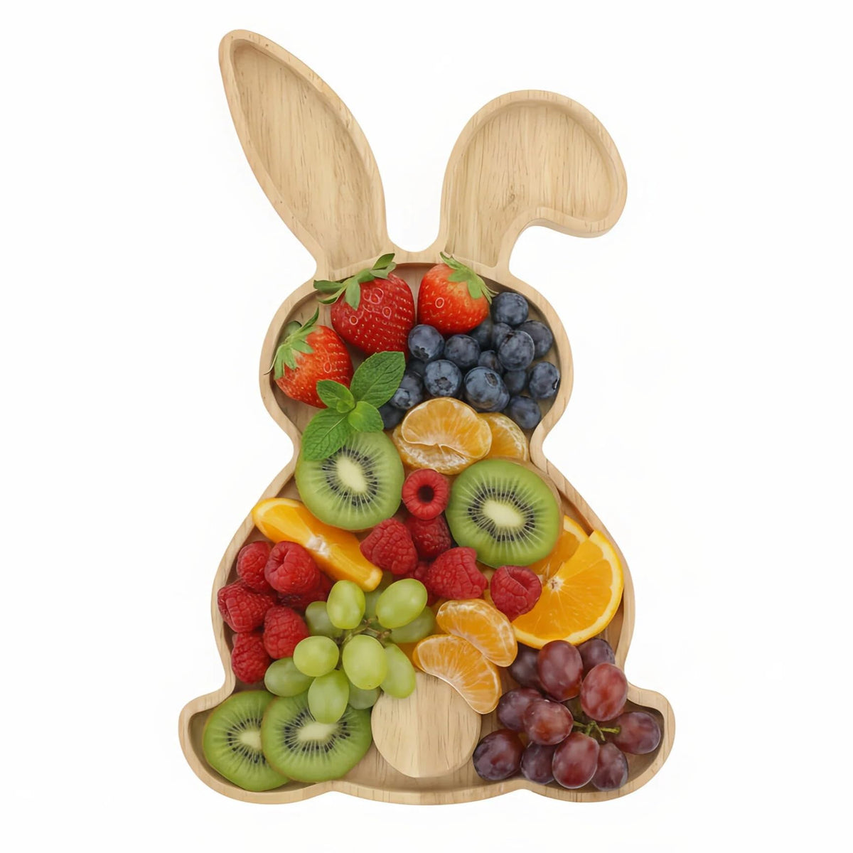 MAGICLULU rabbit-shaped charcuterie board for festive spring entertaining.
