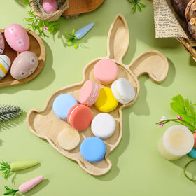 MAGICLULU rustic wood platter suitable for seasonal displays and serving.