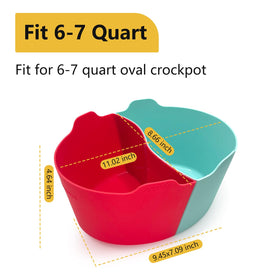 Magikichen 2-in-1 divider keeps two dishes separate for easy multitasking.
