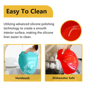 Magikichen BPA-free silicone liner protects pots and simplifies cleanup.