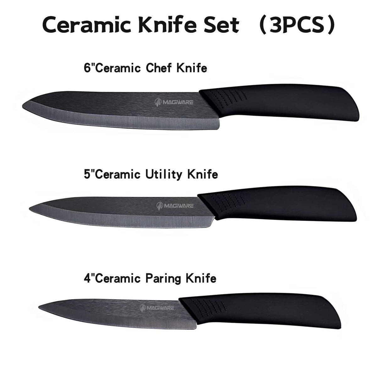 Magiware 5-inch utility knife for nimble tasks like fruits and vegetables.