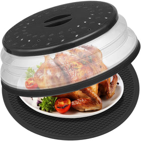 MAGJIUKE 12-inch microwave cover vented top to prevent splatter