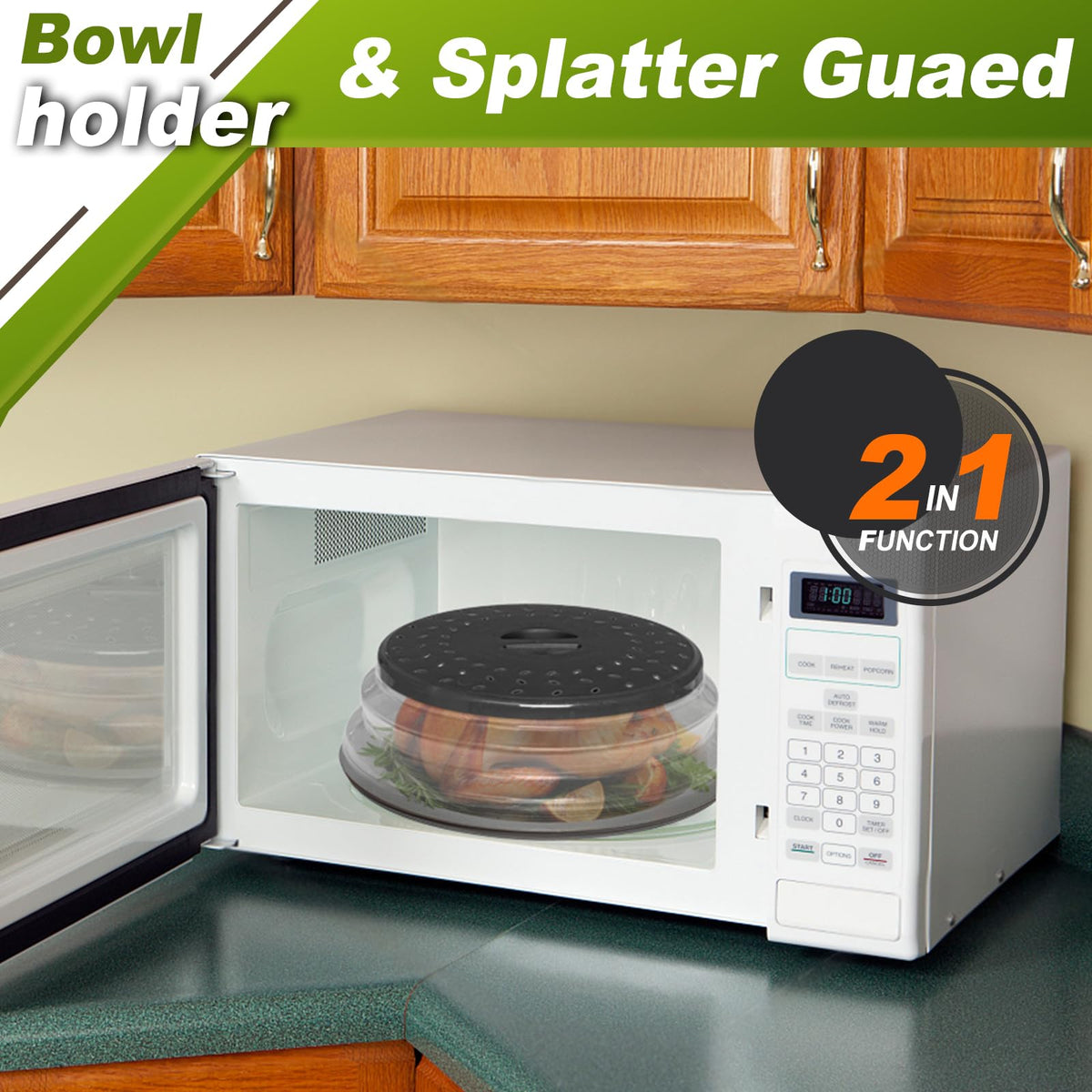 MAGJIUKE 12 inch splatter guard fits most bowls