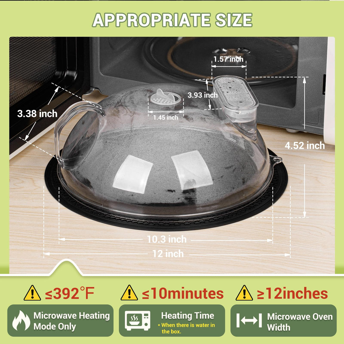 MAGJIUKE clear BPA-free lid for safe monitoring while heating