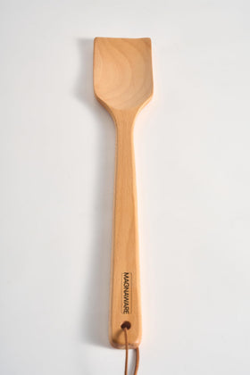 Magnaware easy-clean wooden spoon ideal for bulk cooking prep.