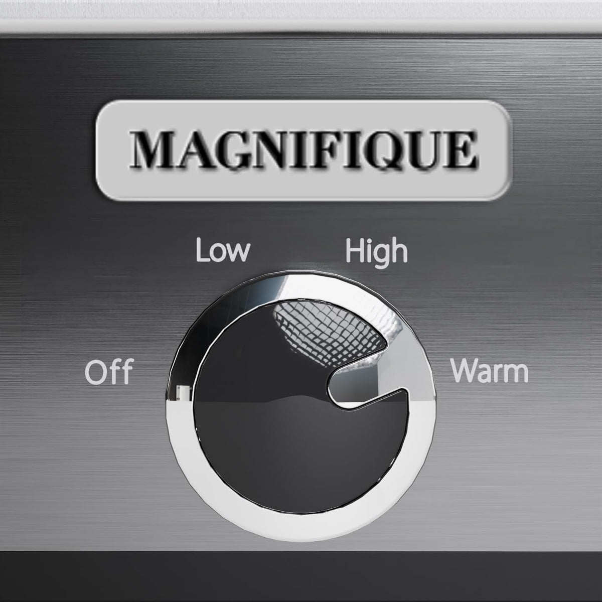 MAGNIFIQUE 4-quart capacity fits family dinners and generous leftovers