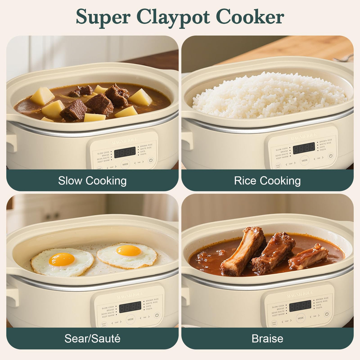Magnifique Delight oven-safe pot up to 450F for versatile cooking.