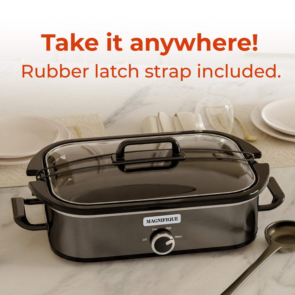 MAGNIFIQUE dishwasher-safe ceramic pot simplifies cleanup after meals