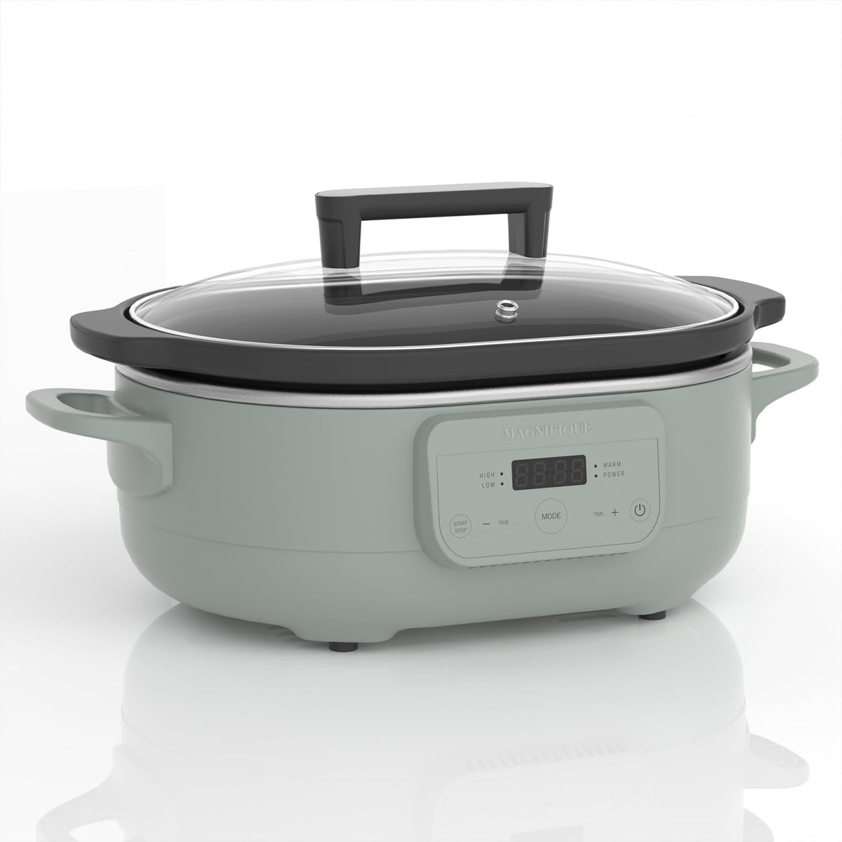 Magnifique Experience Delight slow cooker front view with 6-quart capacity for family meals