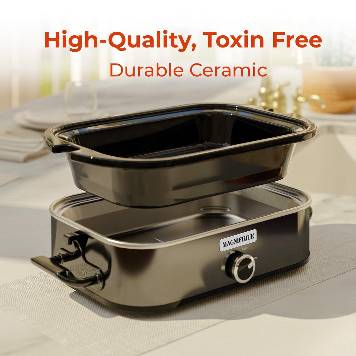 MAGNIFIQUE manual temperature control for simple, reliable cooking results