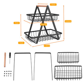 mahueeol basket-detachable-use enables two baskets or single use.