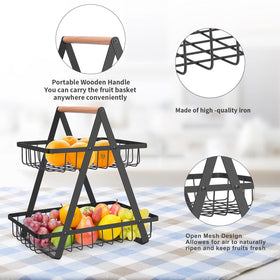 mahueeol fruit-vegetable-snacks storage keeps kitchen organized and ingredients accessible.