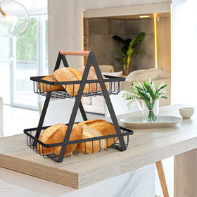 mahueeol wooden-handles portable design for picnics or gatherings.