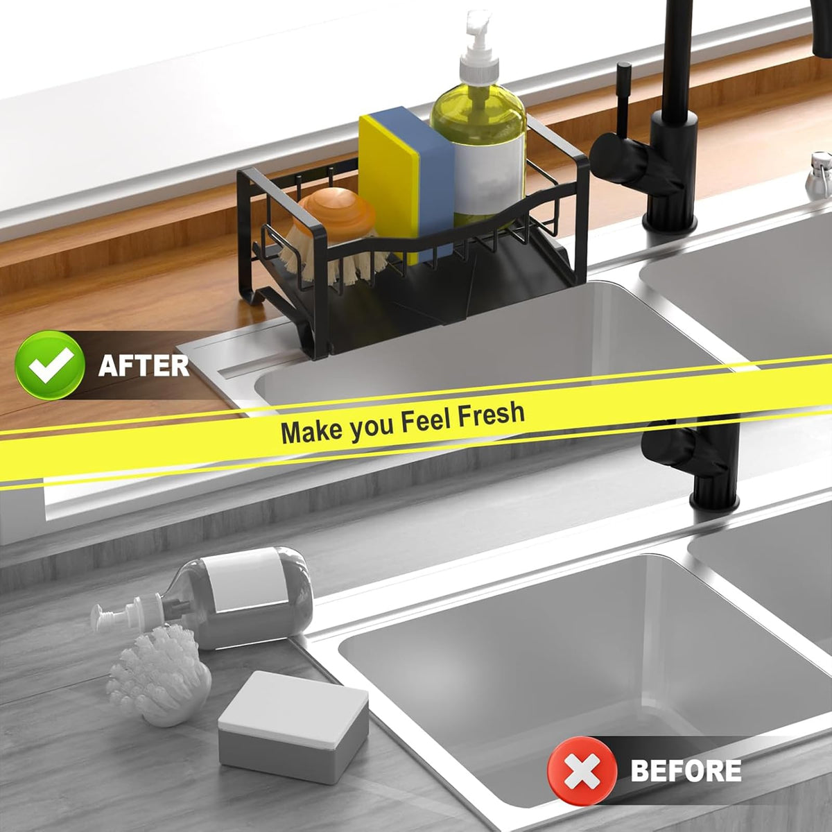 Maifan caddy is easy to clean and maintain on any counter.