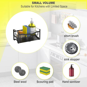 Compact Maifan sponge holder designed for efficient kitchen storage.