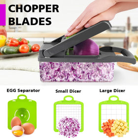 MAIPOR built-in 1.2L container catches chopped ingredients neatly.