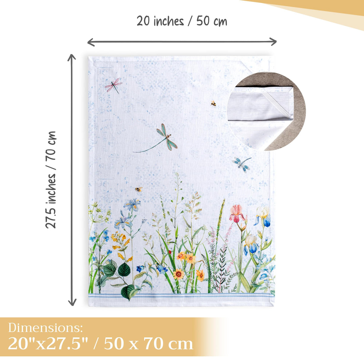 Maison d'Hermine absorbent cotton towels ideal for drying dishes.