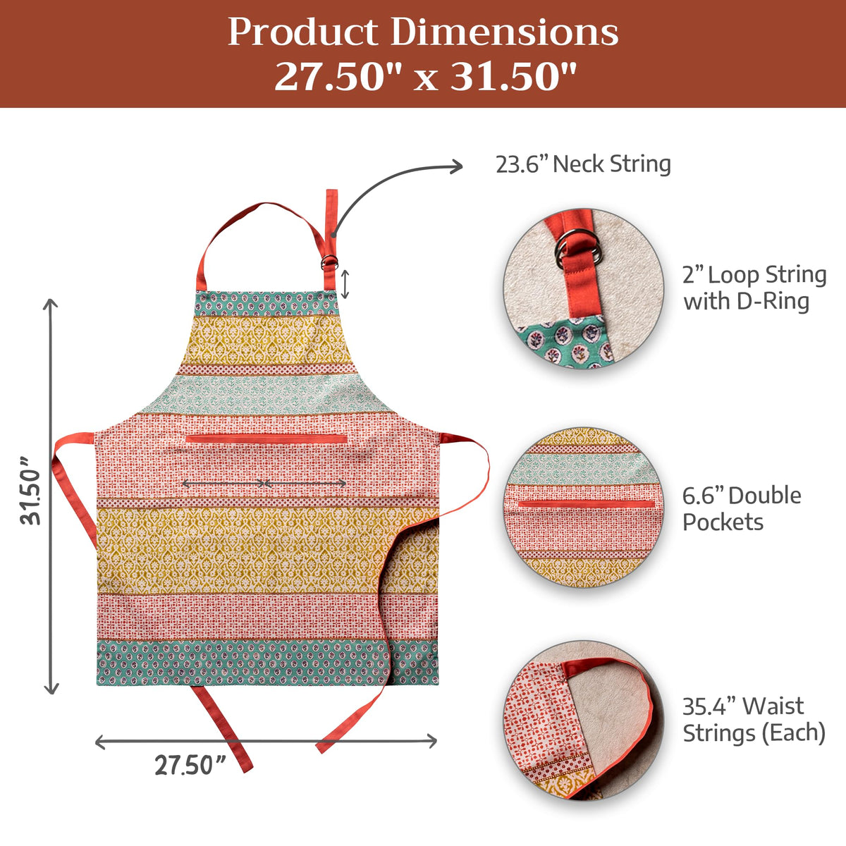 Maison d' Hermine cotton fabric ensures breathability and easy care.