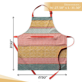 Maison d' Hermine apron long ties for easy waist customization.