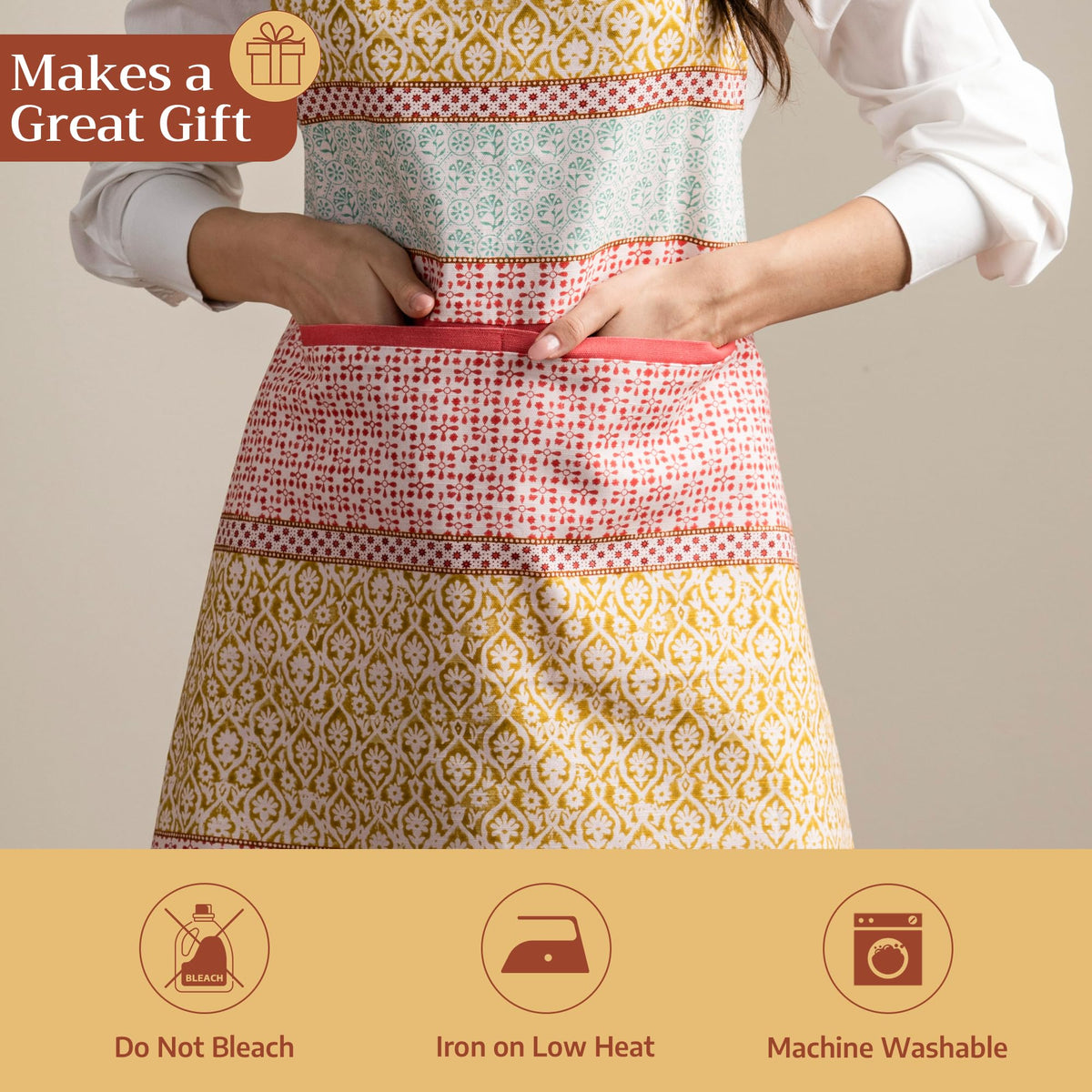 Maison d' Hermine women's fit apron designed for home cooks and servers.