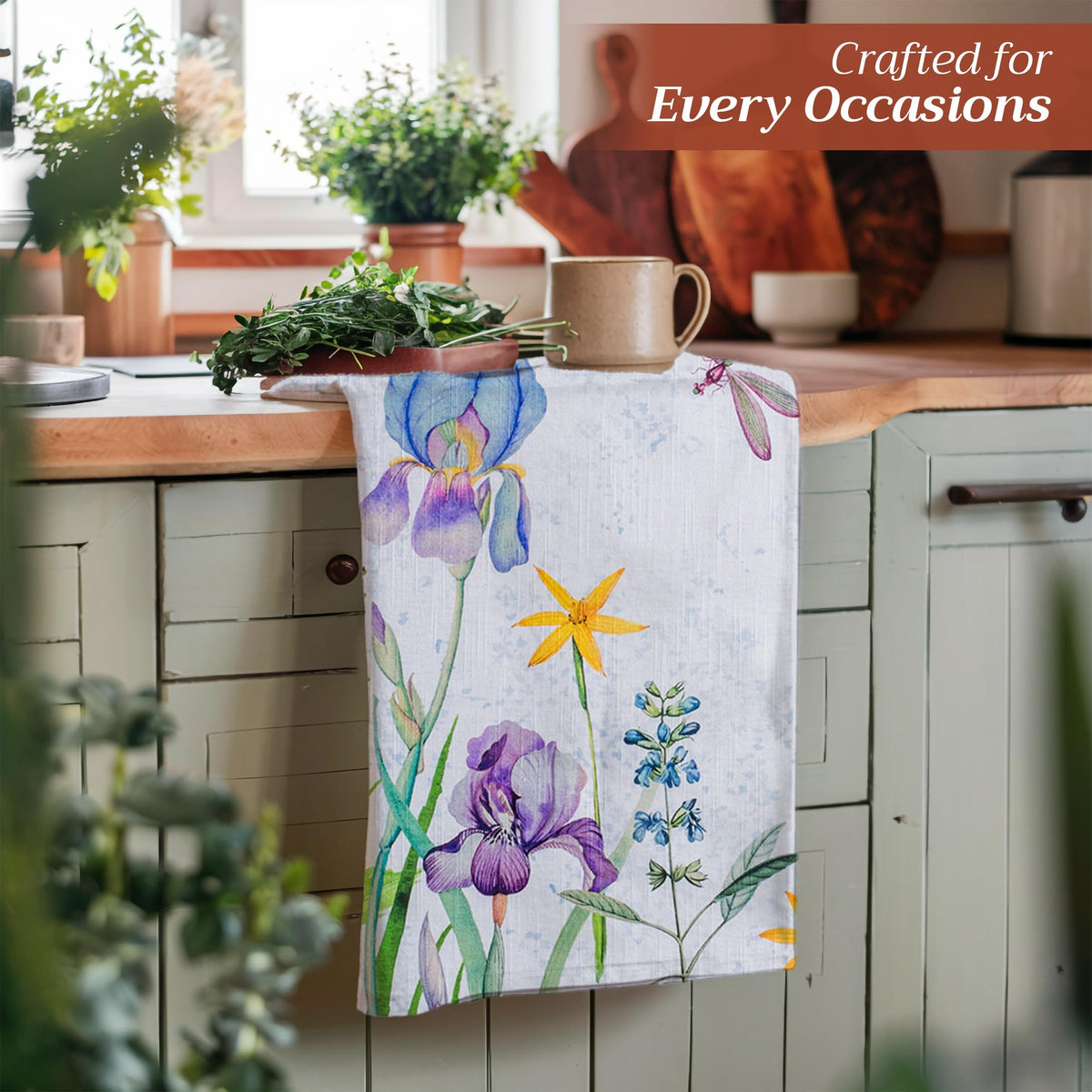 Maison d'Hermine towels suitable for wiping counters and glassware.
