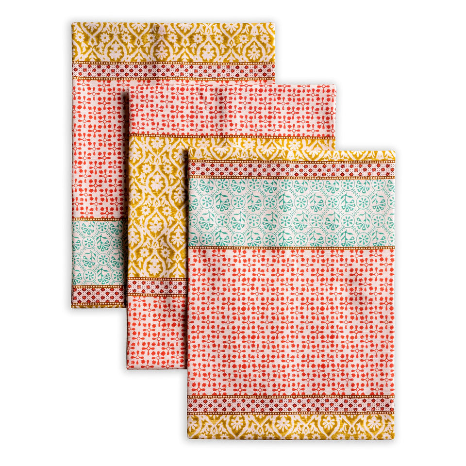 Maison d' Hermine kitchen towels set of three absorbent for daily drying