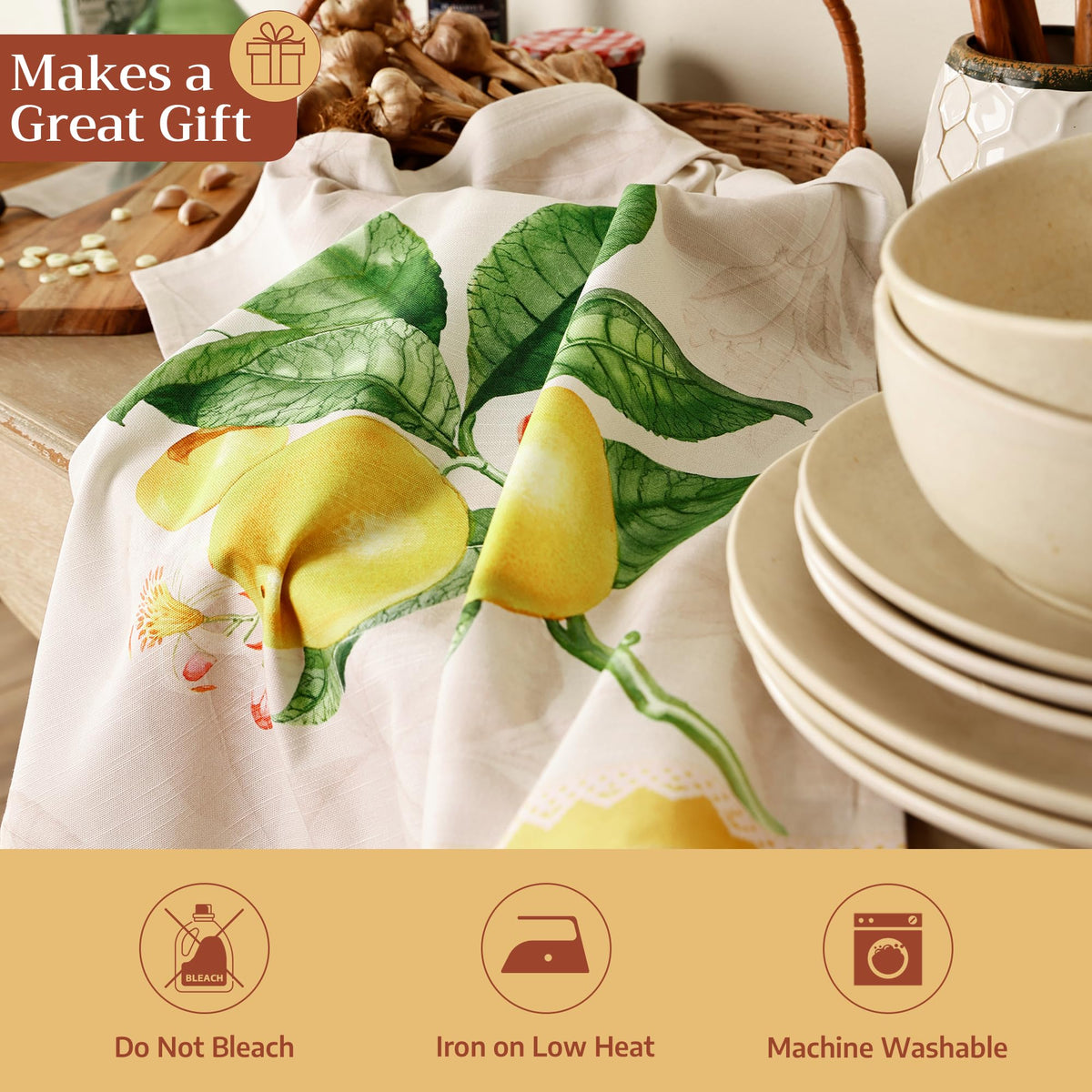Maison d'Hermine towels near sink, versatile bar towel alternative