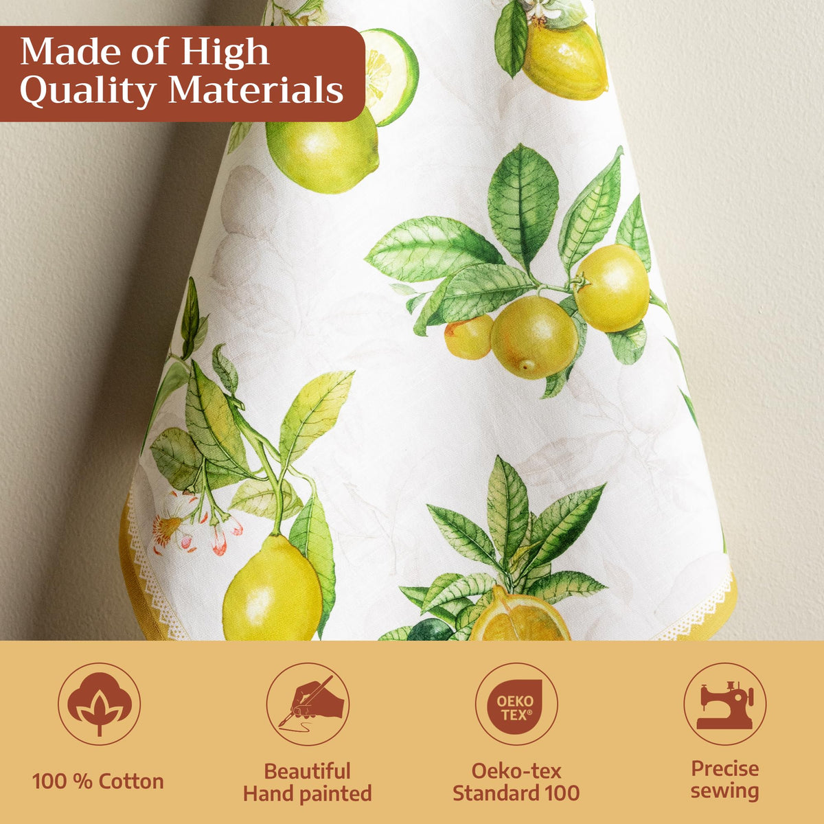 Maison d'Hermine towel set drying dishes, gentle cotton texture