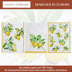 Maison d'Hermine towels with hanging loop, easy to dry and store