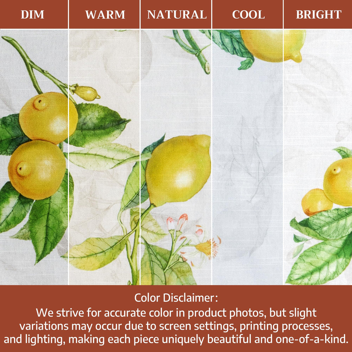 Maison d' Hermine Limoncello apron care instructions for easy maintenance and color retention.