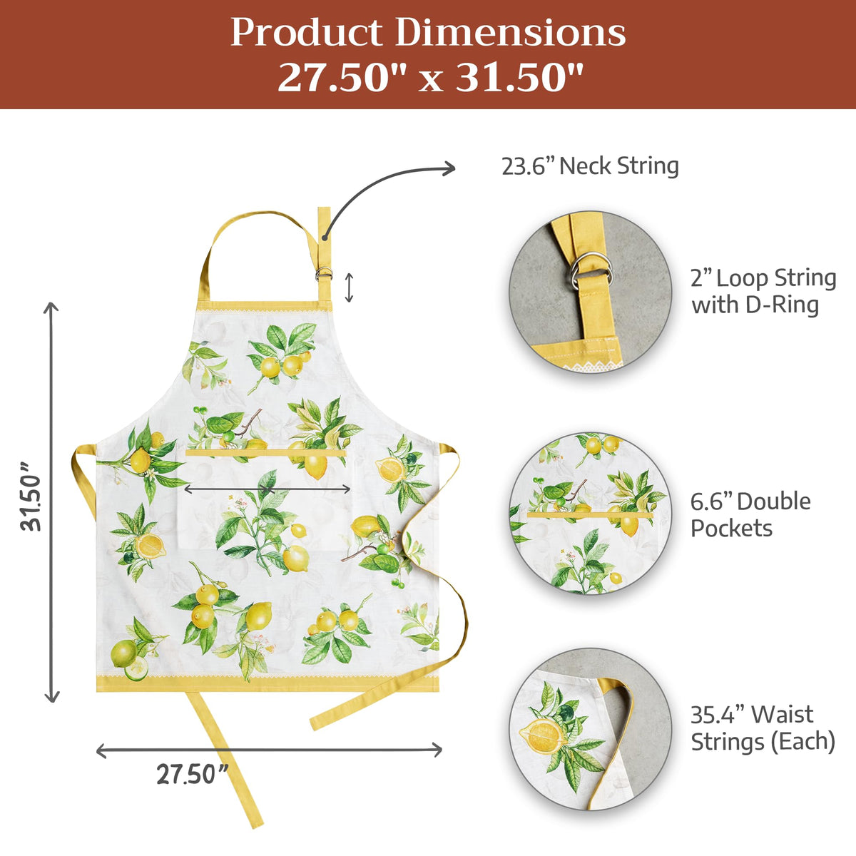 Maison d' Hermine Limoncello European-inspired design adds timeless charm to daily tasks.