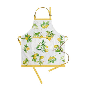 Maison d' Hermine Limoncello apron with pocket, convenient for storing recipes and phone.
