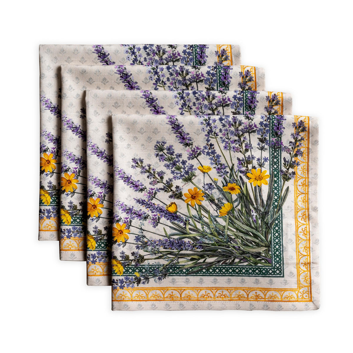 Maison d'Hermine Fanny Lavender napkins with a soft lavender hue for elegant spring tables.