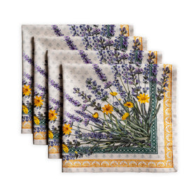Maison d'Hermine Fanny Lavender napkins with a soft lavender hue for elegant spring tables.