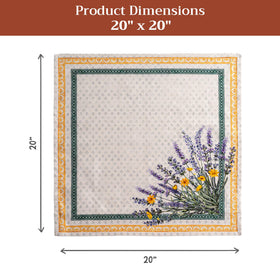 Maison d'Hermine versatile napkins for indoor or outdoor dining occasions.