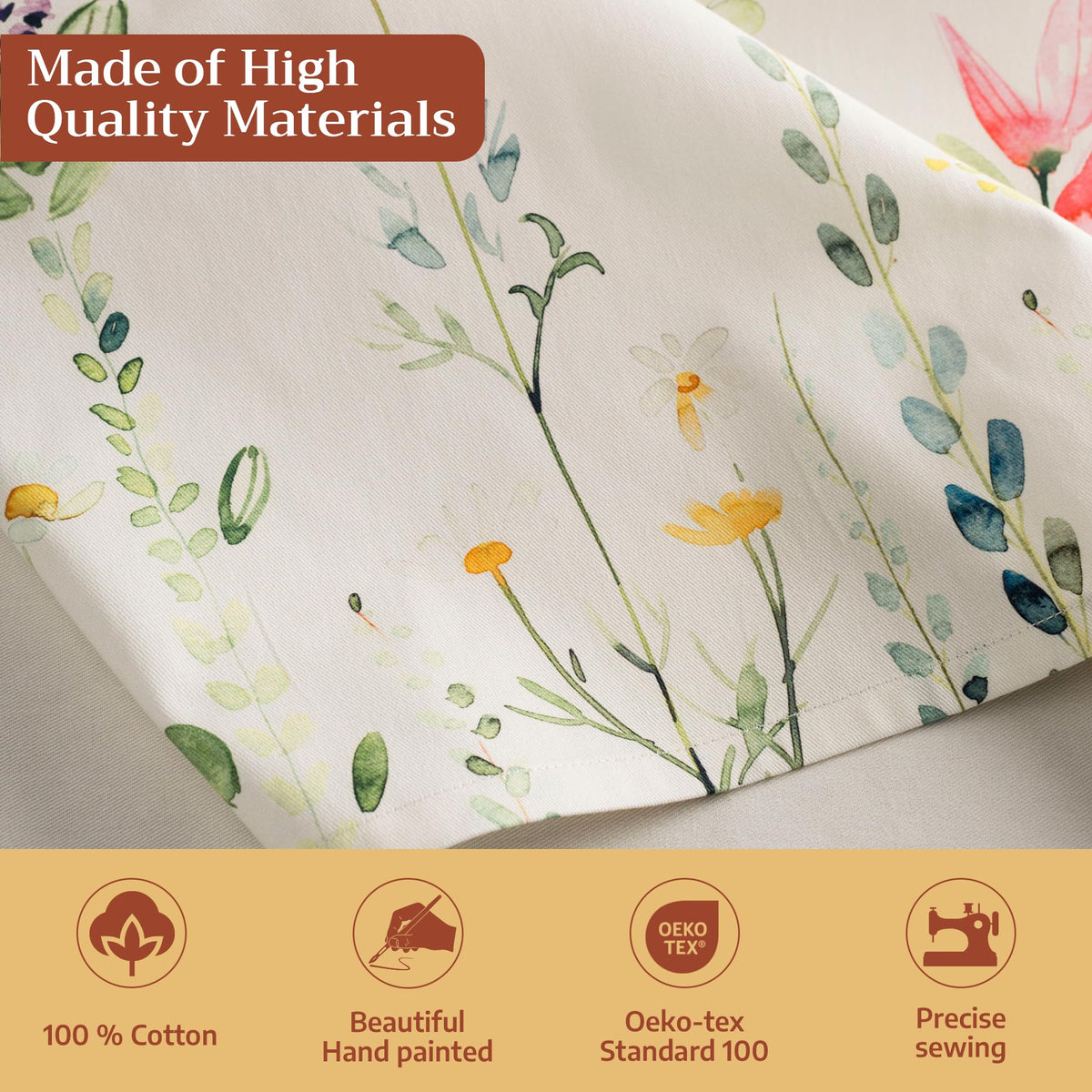 Maison d'Hermine napkins are machine washable for easy cleanup after meals