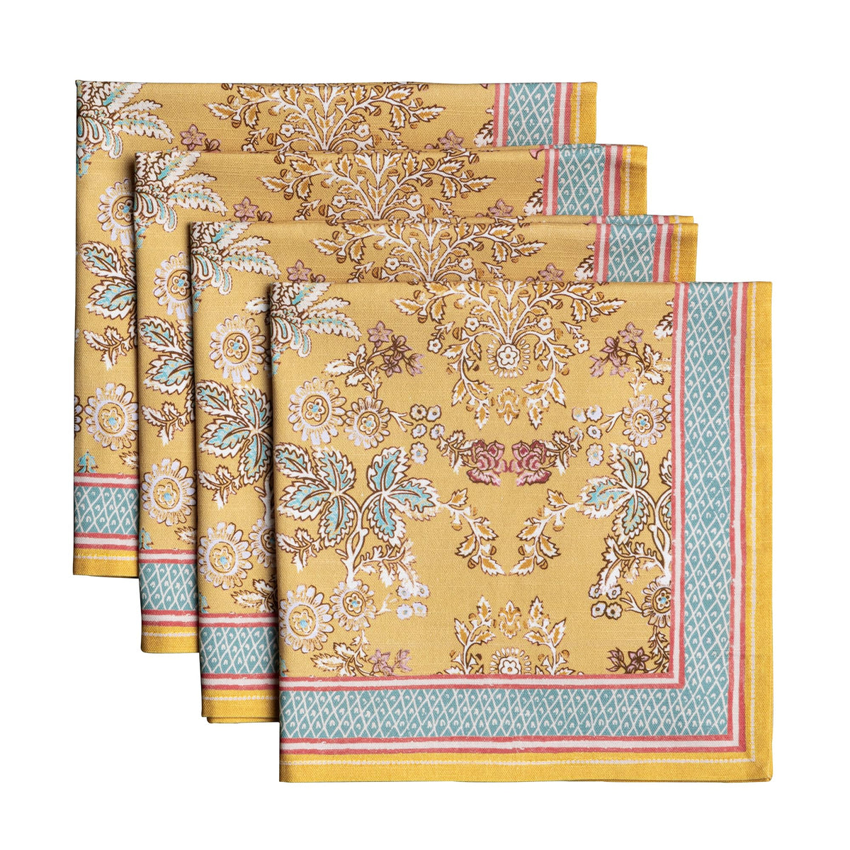 Maison d'Hermine set of four 20x20 cotton napkins for elegant dining