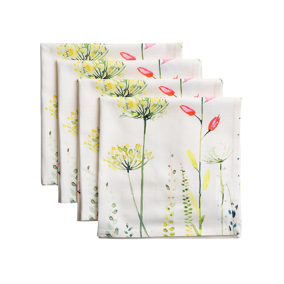 Maison d'Hermine napkins set4 with watercolor pattern for elegant tables