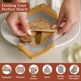 Maison d'Hermine spring floral design napkins add freshness to meals