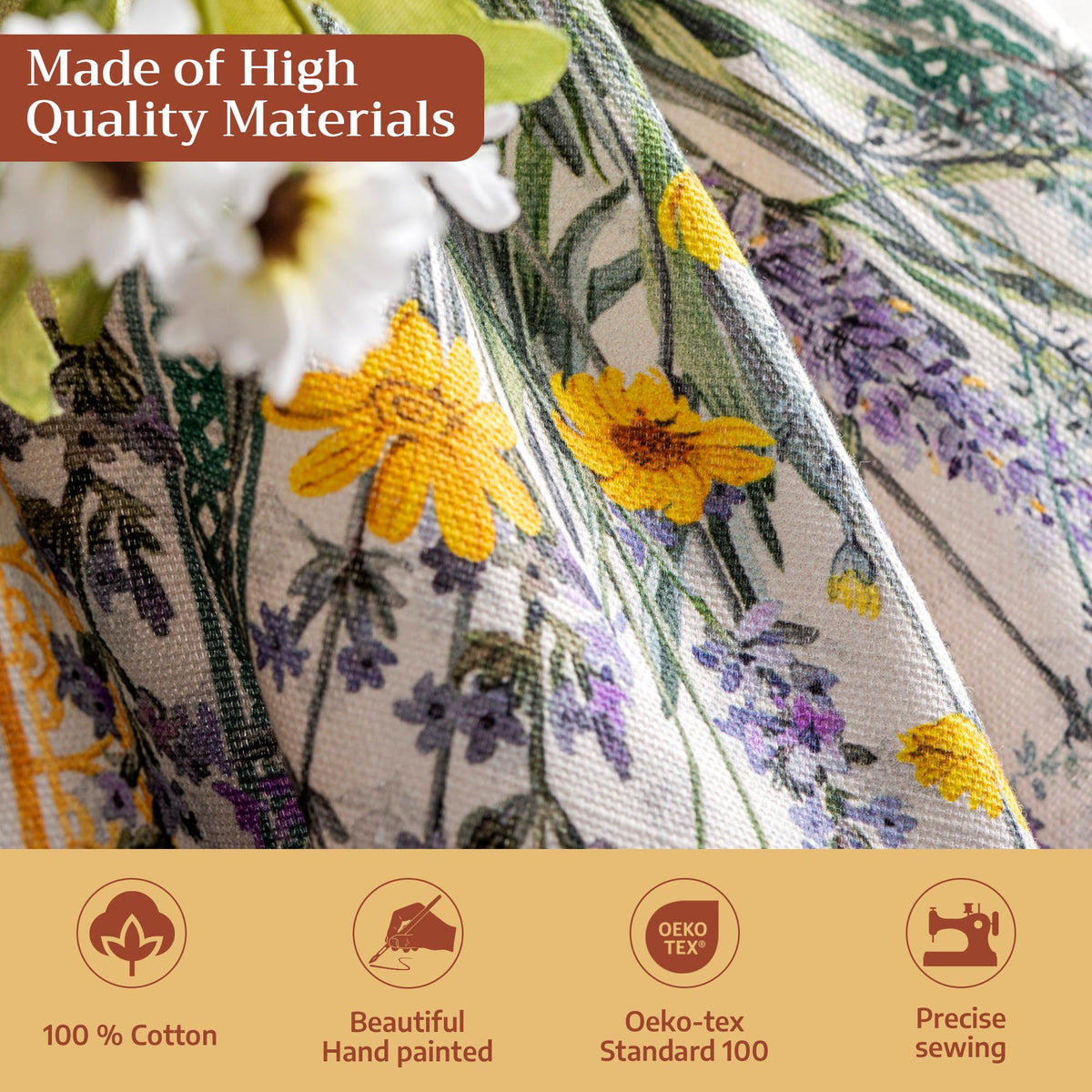 Maison d'Hermine 20x20 cotton napkins ideal for weddings and formal dining settings.