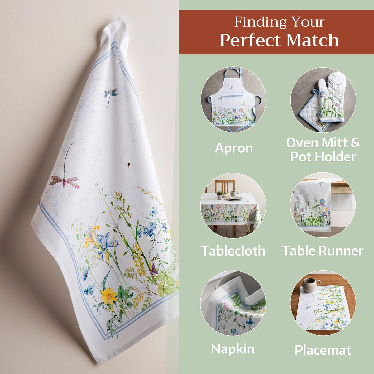 Maison d'Hermine towels can serve as picnic cloths or decorative napkins.