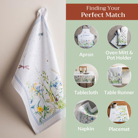 Maison d'Hermine towels can serve as picnic cloths or decorative napkins.