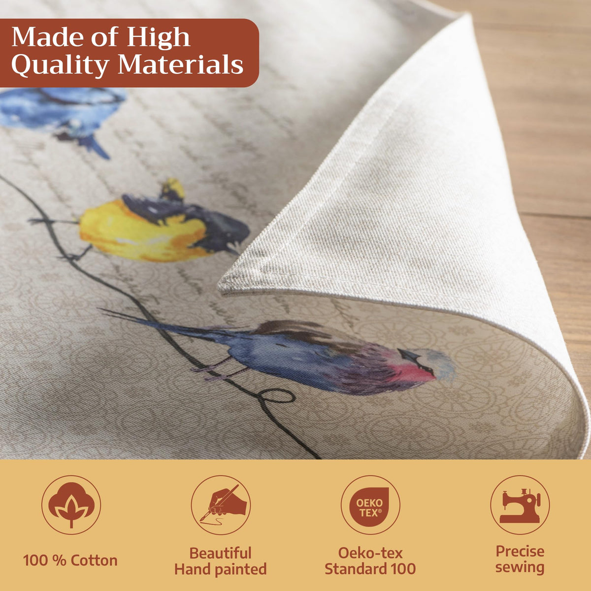 Maison d'Hermine placemats European motifs closeup for refined tables