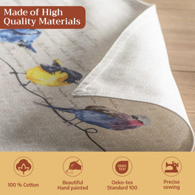 Maison d'Hermine placemats European motifs closeup for refined tables