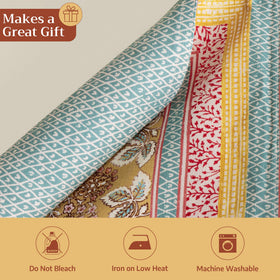 Maison d'Hermine placemats showing machine-washable feature