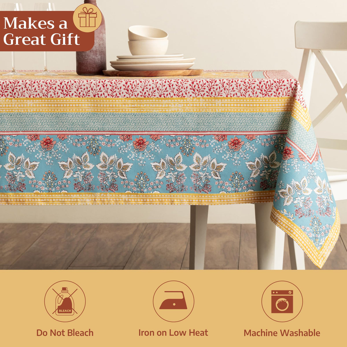 Coordinated look with Maison d' Hermine napkins and placemats.